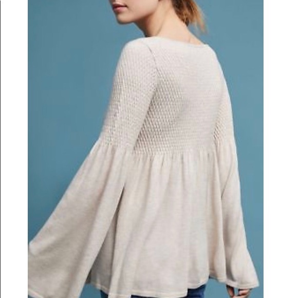 Knitted & Knotted Anthropologie bellsleeve sweater - Picture 3 of 3